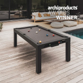 Classic tavolo da biliardo in & outdoor grigio nero