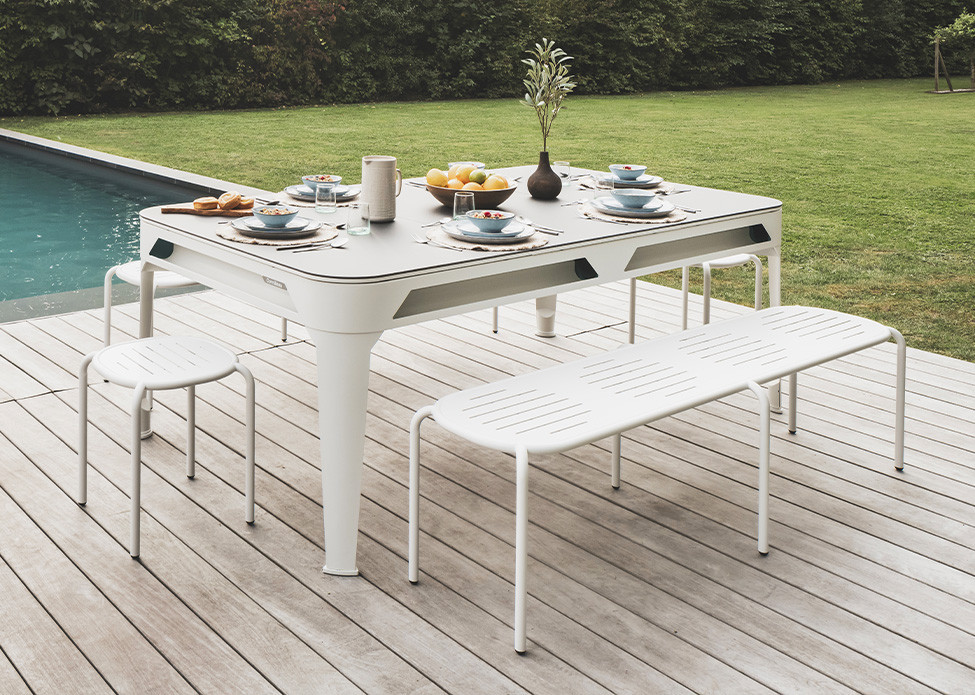 Sedute da esterno di design collezione Hyphen - Panche & sgabelli outdoor - Cornilleau Play-Style